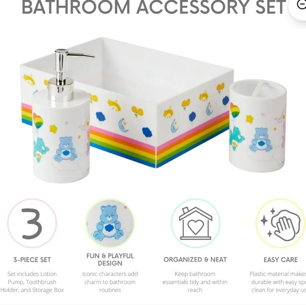 Care Bears 3-PC Bathroom Accessory Set